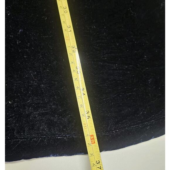 Vtg 90's Women's Velvet Maxi Skirt Navy Blue Small Whimsigoth Gothic Flowy Fairy - Picture 8 of 8